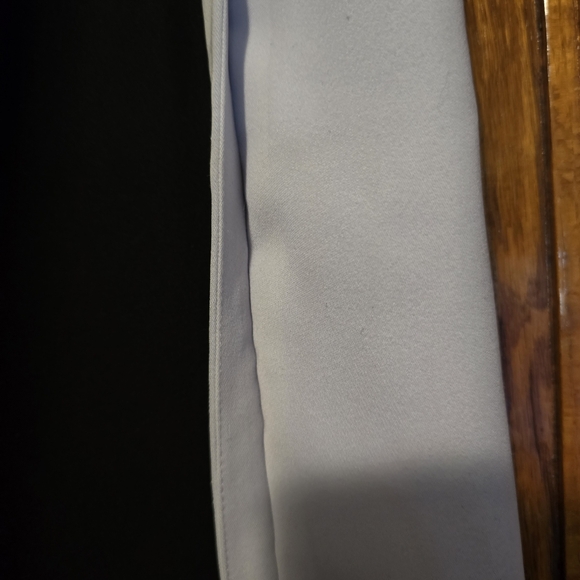 1. STATE Light Blue & Black Mini Skirt Silver Hardware Open Zipper Size Large - Picture 9 of 16